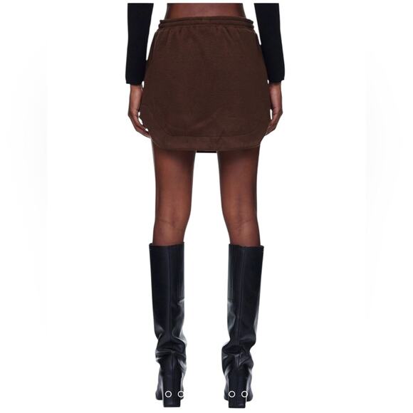NWOT KkCo Pacific Fleece Mini Skirt in Mud – Sz Med - Picture 4 of 12